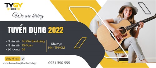 Thông Tin Tuyển Dụng 2022 tại TYGY MUSIC